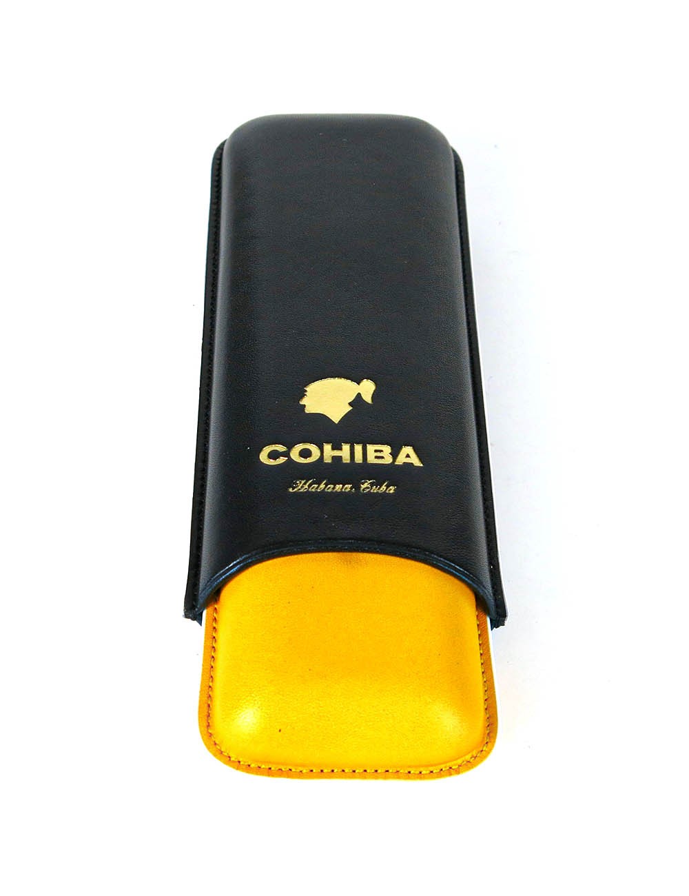 Caz de țigară din piele reglabil Cohiba pentru 2 trabucuri